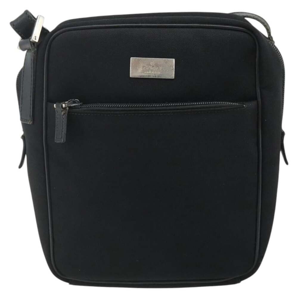 Gucci Nylon Shoulder Bag Black